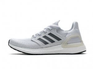 Tênis Adidas UltraBoost 20 - Cinza Claro e Grafite - Masculino 