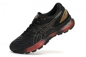 Tênis Asics Gel Nimbus 22 - Preto e Dourado - Masculino 