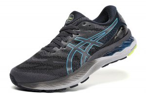 Tênis Asics Gel Nimbus 23 - Cinza Escuro e Azul - Masculino 