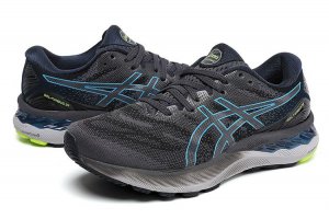 Tênis Asics Gel Nimbus 23 - Cinza Escuro e Azul - Masculino