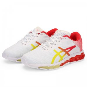 Tênis Asics Gel Quantum 360 5 - Branco Vermelho e Amarelo - Feminino