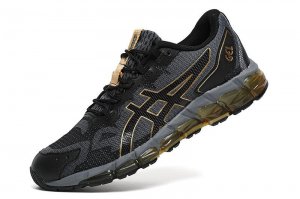 Tênis Asics Gel Quantum 360 6 - Preto e Dourado - Masculino 