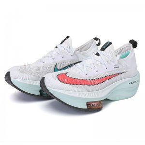 Tênis Nike ZoomX Alphafly NEXT% - Branco e Azul Claro - Masculino