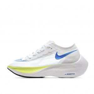 Tênis Nike ZoomX Vaporfly NEXT% - Branco e Verde Claro - Masculino 