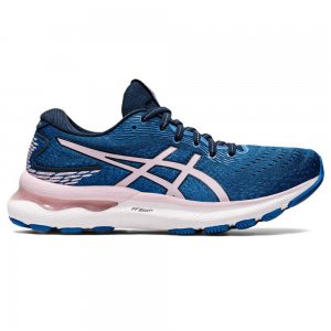 Tênis Asics Gel Nimbus 24 - Azul e Rosa - Feminino