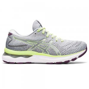 Tênis Asics Gel Nimbus 24 - Cinza e Verde Claro - Feminino