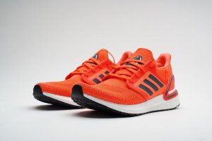 Tênis Adidas UltraBoost 20 - Laranja e Branco - Masculino - TAM 39