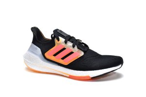 Tênis Adidas UltraBoost 22 - Preto Vermelho e Laranja - Masculino