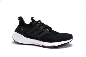 Tênis Adidas UltraBoost 22 - Preto Branco e Roxo - Feminino