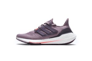 Tênis Adidas UltraBoost 22 - Rosa Claro e Roxo - Feminino 