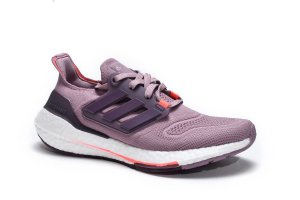 Tênis Adidas UltraBoost 22 - Rosa Claro e Roxo - Feminino