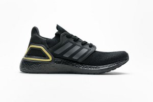 Tênis Adidas UltraBoost 20 - Preto e Dourado - Masculino - TAM 40