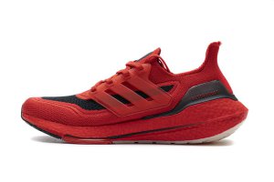 Tênis Adidas UltraBoost 21 - Vermelho e Preto - Masculino 