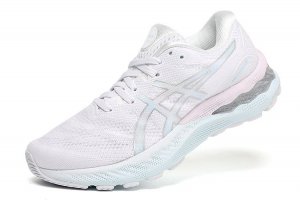 Tênis Asics Gel Nimbus 23 - Branco e Azul Claro - Feminino 