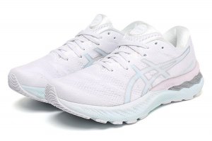 Tênis Asics Gel Nimbus 23 - Branco e Azul Claro - Feminino