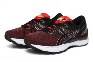 Tênis Asics Gel Nimbus 22 - Preto e Vermelho - Masculino