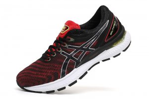 Tênis Asics Gel Nimbus 22 - Preto e Vermelho - Masculino 