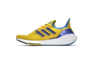 Tênis Adidas UltraBoost 22 - Amarelo e Azul - Masculino - TAM 41 e 43 