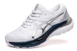 Tênis Asics Gel Kayano 29 - Branco Azul Platinum e Prata - Feminino 